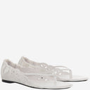 Jacquemus Leather And Fabric Sandals With Cut Out Details