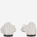 Jacquemus Leather And Fabric Sandals With Cut Out Details
