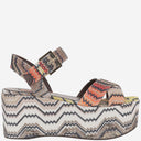 Missoni Platform Sandals In Viscose Blend