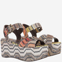 Missoni Platform Sandals In Viscose Blend