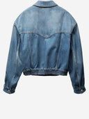 Giacca in denim di cotone Versace