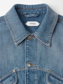 Giacca in denim di cotone Versace