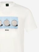 T-shirt in cotone stampato Hugo Boss