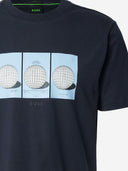 T-shirt in cotone stampato Hugo Boss