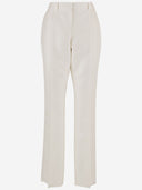 Balenciaga Tailored Slim Fit Wool And Silk Pants