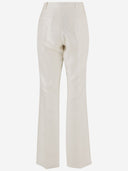 Balenciaga Tailored Slim Fit Wool And Silk Pants