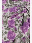 Chloè Midi Dress In Cotton Poplin With Floral Print