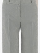 Ql2 Donna gestreepte broek van stretchkatoenmix