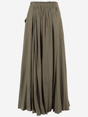 Sa Su Phi Long Cotton Blend Skirt