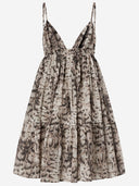 Pinko Cotton Dress With Animal Print