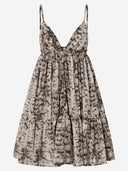 Pinko Cotton Dress With Animal Print