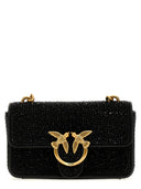 Pinko 'Mini Love Bag One Suede Full Strass' Crossbody Bag