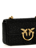 Pinko 'Mini Love Bag One Suede Full Strass' Crossbody Bag