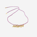 Sorbet Island Fabric And Metal Necklace