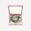 Sorbet Island Fabric And Glass Bead Necklace