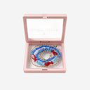 Sorbet Island Fabric And Glass Bead Necklace