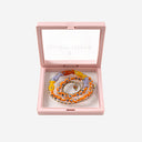 Sorbet Island Fabric And Glass Bead Necklace