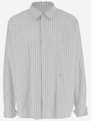 Camisa Jacquemus De Algodón A Rayas Con Logo