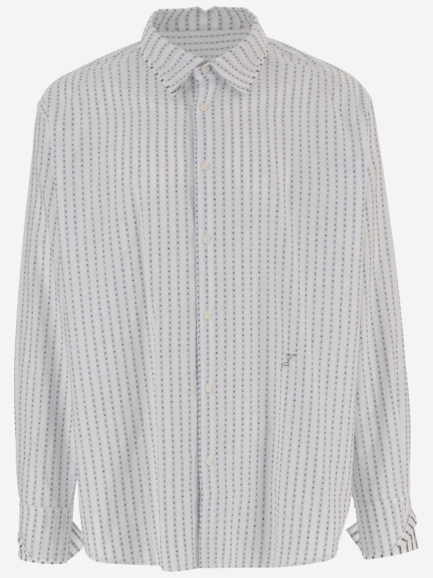 Camisa Jacquemus De Algodón A Rayas Con Logo