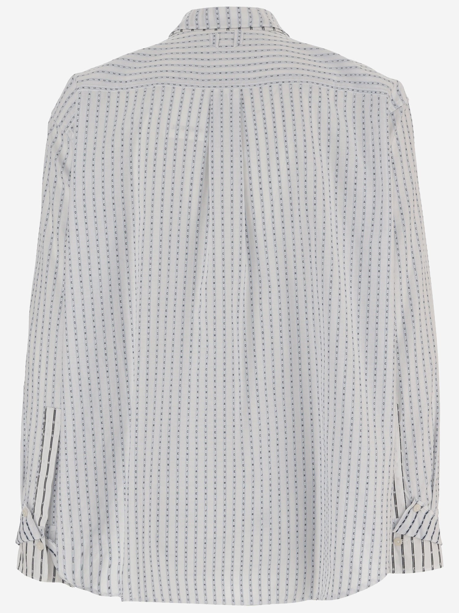 Camisa Jacquemus De Algodón A Rayas Con Logo