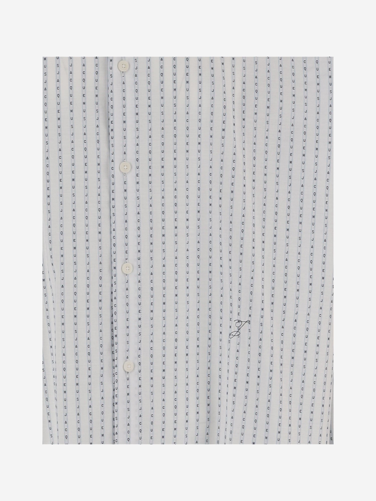 Camisa Jacquemus De Algodón A Rayas Con Logo