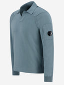 Cp Company Long Sleeved Cotton Polo Shirt