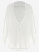 Maison Margiela Cotton Shirt With Tucked In Collar