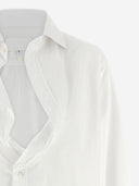 Maison Margiela Cotton Shirt With Tucked In Collar