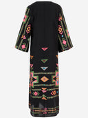 Nema Langes gemustertes Stoffkleid