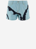 Don't @ Me Cotton Shorts With Tie Dye Print