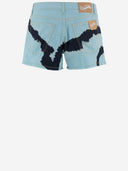 Don't @ Me Cotton Shorts With Tie Dye Print