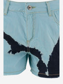 Don't @ Me Cotton Shorts With Tie Dye Print