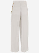 Pantaloni Darkpark In Misto Viscosa Con Catena Decorativa