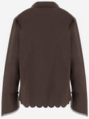 The Garment Cotton Shirt With Floral Embroidery
