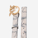 Pinko Leather Belt With Animal Print