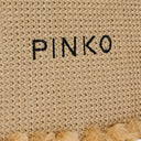 Pinko Raffia Clutch With Logo