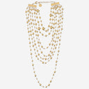 Silvia Gnecchi Metal Pearl Necklace