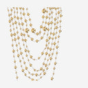 Silvia Gnecchi Metal Pearl Necklace