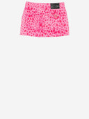 Just Cavalli Printed Cotton Mini Skirt