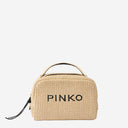 Pinko Small Raffia Bag With Logo