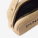 Pinko Small Raffia Bag With Logo