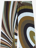 Pantaloni Emilio Pucci In Viscosa Stretch Con Stampa Cangiante