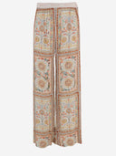 Pantaloni Just Cavalli in Viscosa Stampa Floreale