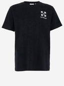 Off White Cotton T Shirt With Logo