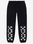 Pantaloni Off White In Cotone Con Logo