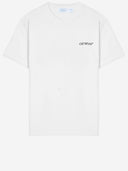 T-Shirt aus cremefarbener Baumwolle mit Logo