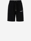 Off White Heraldic Arrow Cotton Shorts