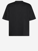 T-Shirt aus cremefarbener Baumwolle mit Logo