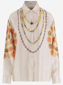 Versace Printed Silk Twill Shirt
