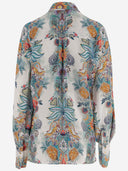 Just Cavalli Viscose Shirt With Botanical Print
